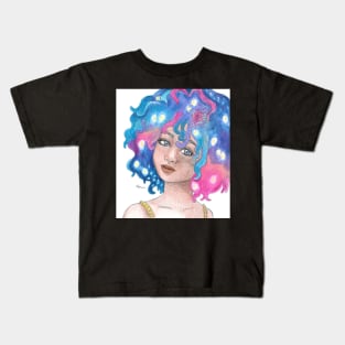 Galaxy Hair Kids T-Shirt